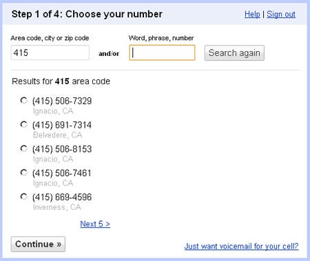 google voice phone number database