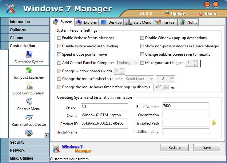 windows 8 desktop manager