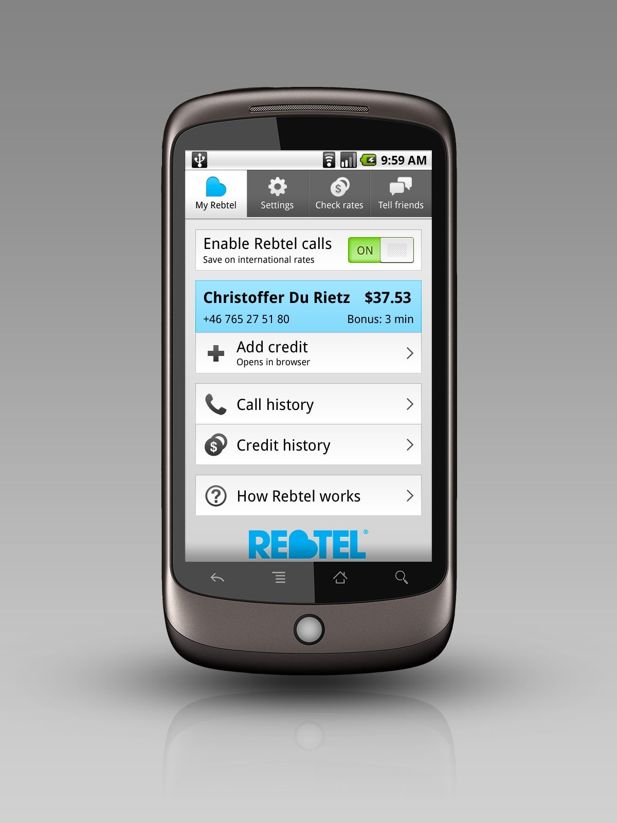 Смартфоны с VOIP. Rebtel. Пользователь андроид. Call browser. Android int