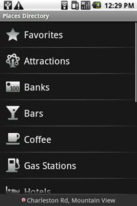 Droid X Apps: Places Directory