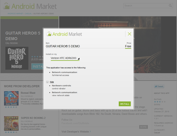 A Look At Android Market For The Web – SheGeeks