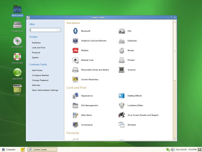 Desktop interface. OPENSUSE 10.3. Linux SUSE Интерфейс. Linux OPENSUSE 10.3. SUSE Linux 10.3.