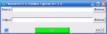 Thunderbird to Outlook Express (Tbird2oe) screenshot