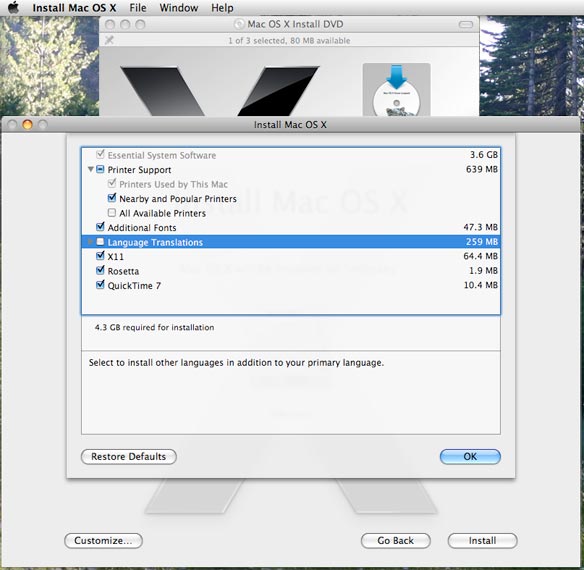 how to install os x snow leopard universal gm iso