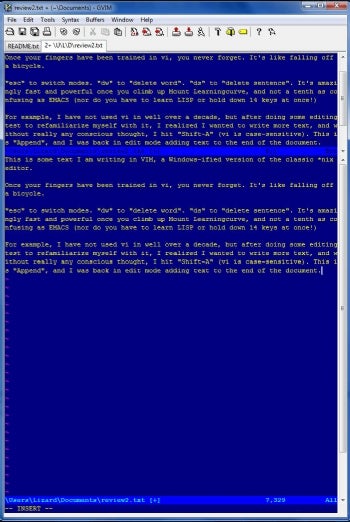vim text editor for windows review