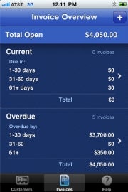 An iPhone app for QuickBooks lets you do basic bookkeeping on the go.